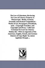 Law of Literature, Reviewing the Laws of Literary Property in Manuscripts