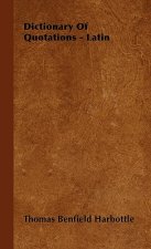 Dictionary Of Quotations - Latin