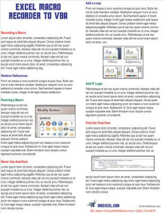 Excel Macro Recorder to VBA Laminated Tip Card