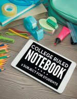 College Ruled Notebook - 2 Subject For Students