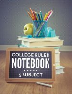 College Ruled Notebook - 5 Subject