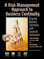 Risk Management Approach to Business Continuity