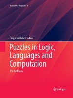 Puzzles in Logic, Languages and Computation