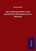 Substanzproblem in der griechischen Philosophie bis zur Blutezeit