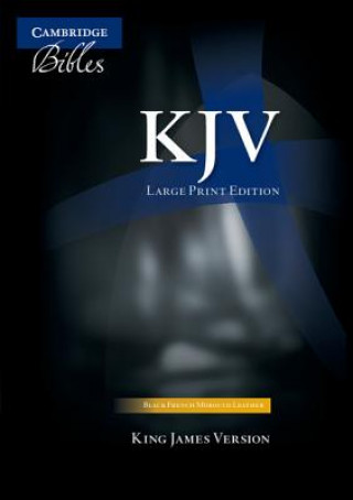 KJV Large Print Text Bible, Black French Morocco Leather, KJ653:T ()