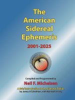 American Sidereal Ephemeris 2001-2025