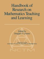 Handbook Of Research On Mathematics Teaching And Learning