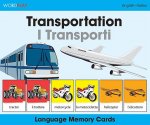 Language Memory Cards - Transportation - English-spanish