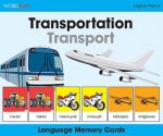 Language Memory Cards - Transportation - English-spanish