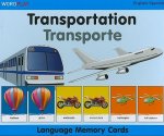 Language Memory Cards - Transportation - English-spanish