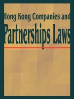 Hong Kong Companies and Partnerships Laws
