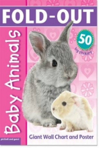 Fold-Out Poster Sticker Book: Baby Animals