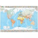 World - Michelin rolled & tubed wall map Encapsulated