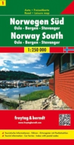 Norway South - Oslo - Bergen - Stavanger Sheet 1 Road Map 1:250 000
