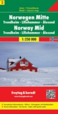 Norway Central - Trondheim - Lillehammer - Alesund Sheet 2 Road Map 1:250 000