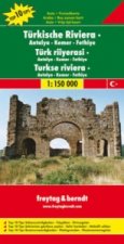 Turkish Riviera - Antalya - Kemer - Fethiye Road Map 1:150 000