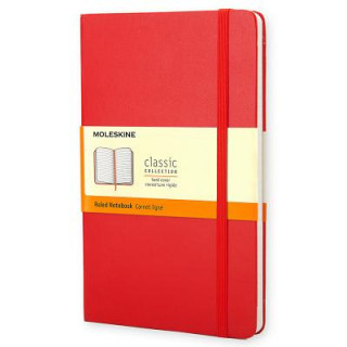 Moleskine Pocket Ruled Hardcover Notebook Scarlet Red