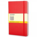 Moleskine Large Squared Hardcover Notebook Red