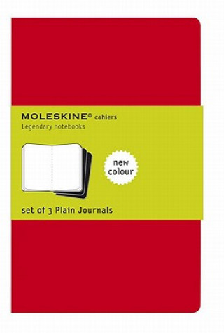 Moleskine Plain Cahier - Red Cover (3 Set)