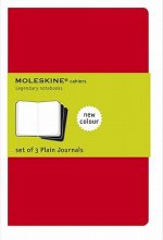 Moleskine Plain Cahier Xl - Red Cover (3 Set)