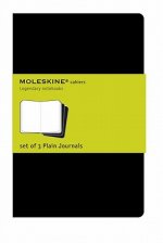 Moleskine Plain Cahier L - Black Cover (3 Set)