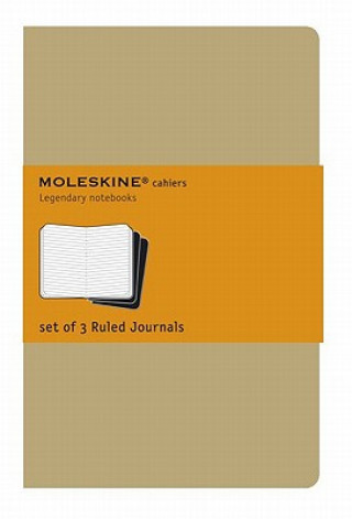 Moleskine Ruled Cahier L - Kraft Cover (3 Set)