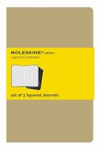 Moleskine Squared Cahier L - Kraft Cover