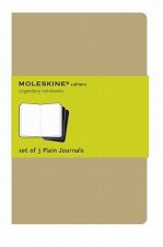 Moleskine Plain Cahier L - Kraft Cover (3 Set)