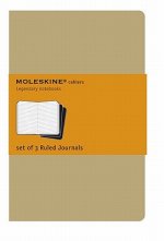 Moleskine Ruled Cahier Xl - Kraft Cover (3 Set)