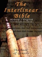 Interlinear Bible; The Book of Genesis-PR-Hebrew/English-FL/KJV