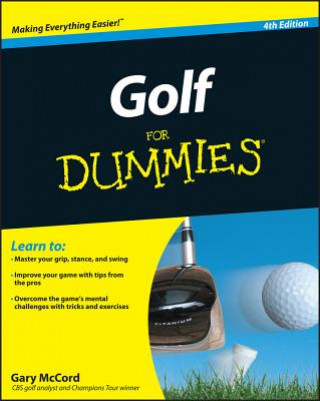 Golf For Dummies 4e (Gary McCord)(Puha kötésű)