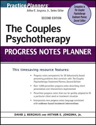 Couples Psychotherapy Progress Notes Planner 2e