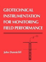Geotechnical Instrumentation for Monitoring Field Performance (Paper)