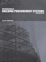 Introduction to Building Procurement Systems