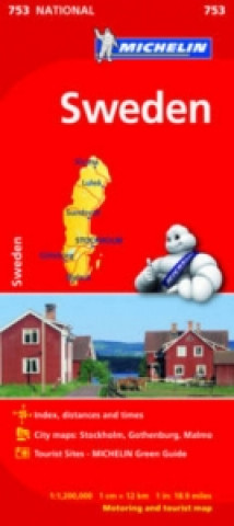 Sweden - Michelin National Map 753