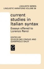 Current Studies in Italian Syntax