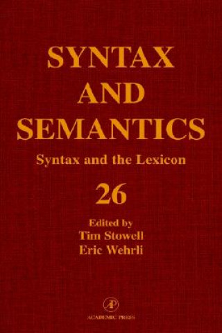 Syntax and the Lexicon