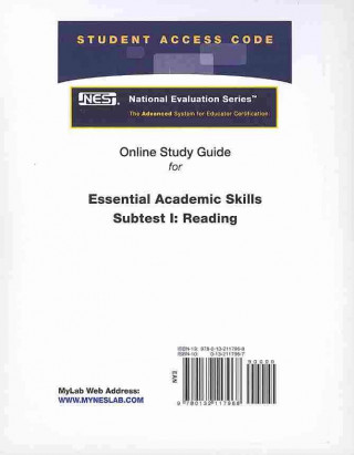 Access Code Card for the Online Tutorial for the National Evaluation Series Essential Academic Skills Subtest I