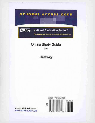 Access Code Card for the Online Tutorial for the National Evaluation Series History Test