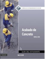 Concrete Finishing Level 2 Trainee Guide in Spanish