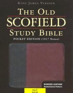 Old Scofield Study Bible, KJV, Basketweave Black/Burgundy