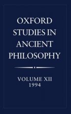 Oxford Studies in Ancient Philosophy: Volume XII: 1994