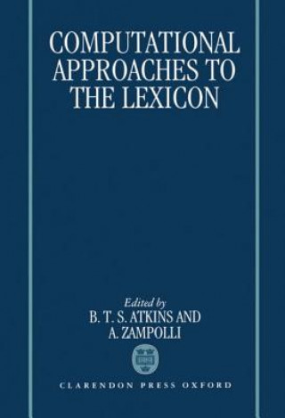 Computational Approaches to the Lexicon