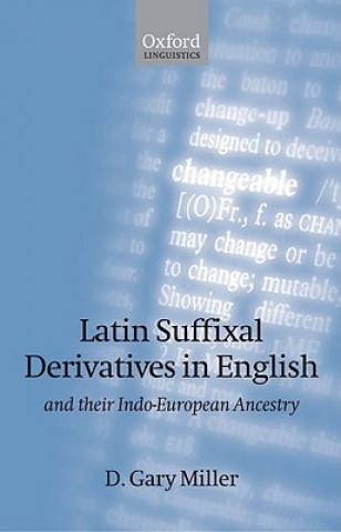 Latin Suffixal Derivatives in English