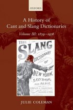 History of Cant and Slang Dictionaries