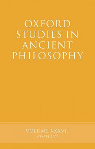 Oxford Studies in Ancient Philosophy Volume 37