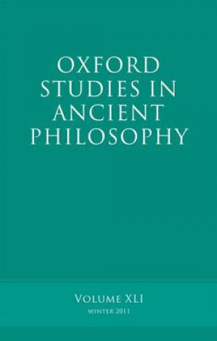 Oxford Studies in Ancient Philosophy, Volume 41