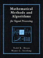 Mathematical Methods and Algorithms for Signal Processing