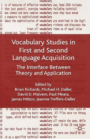 Vocabulary Studies in First and Second Language Acquisition