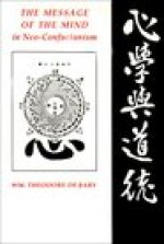 Message of the Mind in Neo-Confucianism